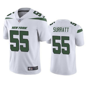 Nike New York Jets #55 Chazz Surratt White Vapor Untouchable Authentic Stitched NFL Jersey