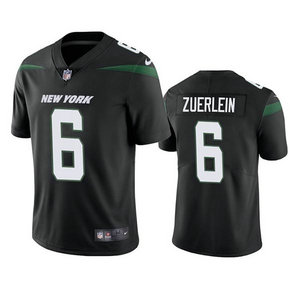 Nike New York Jets #6 Greg Zuerlein Black Vapor Untouchable Authentic Stitched NFL Jersey