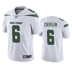 Nike New York Jets #6 Greg Zuerlein White Vapor Untouchable Authentic Stitched NFL Jersey
