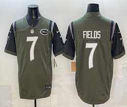 Nike New York Jets #7 Justin Fields Black Rivalries Stitched Football Jersey