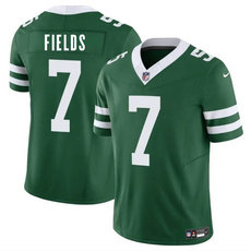 Nike New York Jets #7 Justin Fields Green Vapor Untouchable Authentic Stitched NFL Jersey