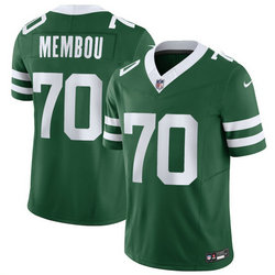 Nike New York Jets #70 Armand Membou Green 2025 Draft Authentic Stitched NFL Jersey