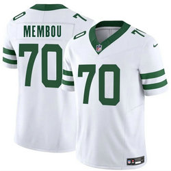 Nike New York Jets #70 Armand Membou White 2025 Draft Authentic Stitched NFL Jersey