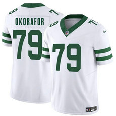 Nike New York Jets #79 Chukwuma Okorafor White Throwback Vapor Untouchable Authentic Stitched NFL Jersey