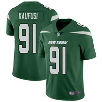 Nike New York Jets #91 Bronson Kaufusi Green New Vapor Untouchable Limited Authentic Stitched NFL Jersey