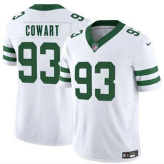 Nike New York Jets #93 Byron Cowart White Throwback Vapor Untouchable Authentic Stitched NFL Jersey