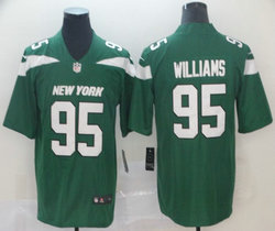 Nike New York Jets #95 Quinnen Williams Green New Vapor Untouchable Limited Authentic Stitched NFL Jersey