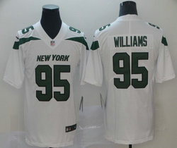 Nike New York Jets #95 Quinnen Williams White New Vapor Untouchable Limited Authentic Stitched NFL Jersey