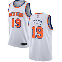 Nike New York Knicks #19 Willis Reed White Game Authentic Stitched NBA Jersey