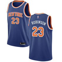 Nike New York Knicks #23 Mitchell Robinson Blue Game Authentic Stitched NBA Jersey