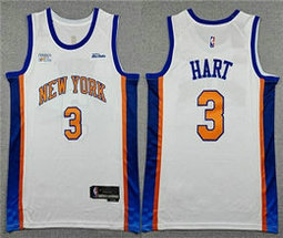 Nike New York Knicks #3 Josh Hart 2026 White City NBA Jersey