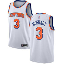 Nike New York Knicks #3 Tracy McGrady White Game Authentic Stitched NBA Jersey