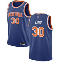 Nike New York Knicks #30 Bernard King Blue Game Authentic Stitched NBA Jersey