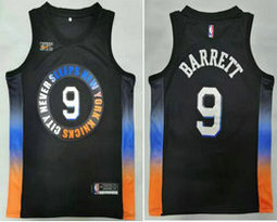 Nike New York Knicks #9 R.J. Barrett Game 20-21 City Authentic Stitched NBA Jersey