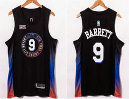 Nike New York Knicks #9 R.J. Barrett Game 21 City With Advertising Authentic Stitched NBA Jersey
