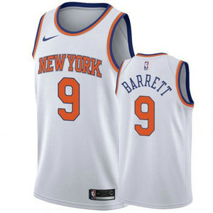 Nike New York Knicks #9 R.J. Barrett White Game Authentic Stitched NBA Jersey
