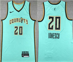 Nike New York Liberty #20 Sabrina Ionescu Green Authentic Stitched Jersey