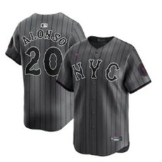 Nike New York Mets #20 Pete Alonso 2024 City Game Authentic Stitched MLB Jersey
