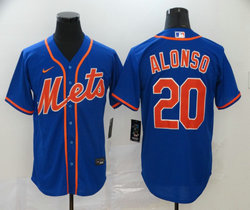 Nike New York Mets #20 Pete Alonso Blue Game Authentic Stitched MLB Jersey