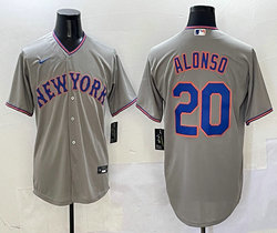 Nike New York Mets #20 Pete Alonso Gray 2(II) Authentic Stitched MLB Jersey