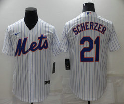 Nike New York Mets #21 Max Scherzer White Game Authentic Stitched MLB Jersey