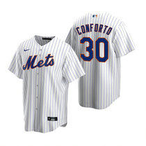 Nike New York Mets #30 Michael Conforto White Game Authentic Stitched MLB Jersey