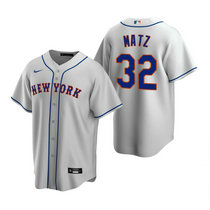 Nike New York Mets #32 Steven Matz Gray Game Authentic Stitched MLB Jersey