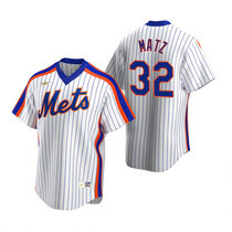 Nike New York Mets #32 Steven Matz White Cooperstown Collection Game Authentic Stitched MLB Jersey