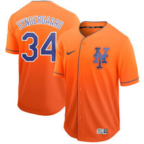 Nike New York Mets #34 Noah Syndergaard Drift Fashion Authentic stitched MLB jersey