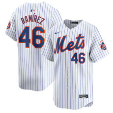 Nike New York Mets #46 Yohan Ramirez White 2024 Authentic Stitched MLB Jersey
