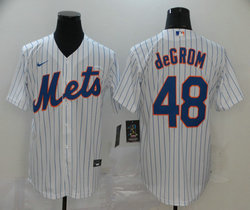 Nike New York Mets #48 Jacob DeGrom White Game Authentic Stitched MLB Jersey