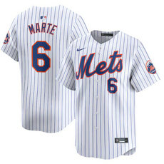 Nike New York Mets #6 Starling Marte White 2024 Authentic Stitched MLB Jersey