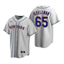 Nike New York Mets #65 Robert Gsellman Gray Game Authentic Stitched MLB Jersey