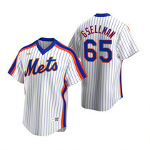 Nike New York Mets #65 Robert Gsellman White Cooperstown Collection Game Authentic Stitched MLB Jersey