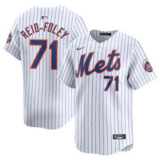 Nike New York Mets #71 Sean Reid-Fole White 2024 Authentic Stitched MLB Jersey