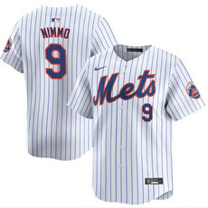 Nike New York Mets #9 Brandon Nimmo White 2024 Authentic Stitched MLB Jersey