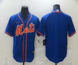 Nike New York Mets #Blannk Blue Game Authentic Stitched MLB Jersey