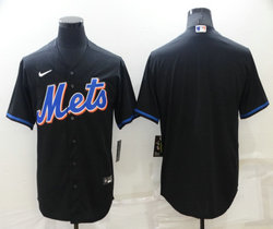 Nike New York Mets Blank Black Game Authentic Stitched MLB Jersey