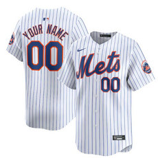 Nike New York Mets Customized White 2024 Authentic Stitched MLB Jersey