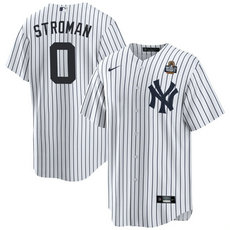 Nike New York Yankees #0 Marcus Stroman White 2024 World Series Baseball Jersey