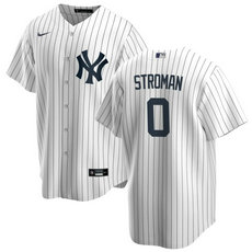Nike New York Yankees #0 Marcus Stroman White Authentic Stitched MLB Jersey
