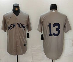 Nike New York Yankees #13 no name Field of Dreams Game Authentic Stitched MLB Jersey