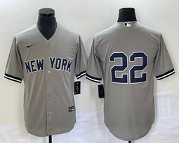 Nike New York Yankees #22 Harrison Bader No name Game Authentic Stitched MLB Jersey
