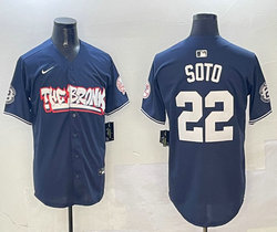 Nike New York Yankees #22 Juan Soto Navy 4(IV) With Name Joint Stitched MLB Jersey