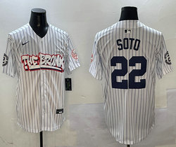 Nike New York Yankees #22 Juan Soto White 4(IV) With Name Joint Stitched MLB Jersey