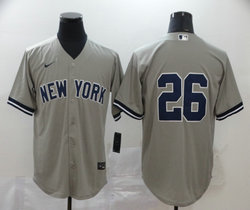 Nike New York Yankees #26 DJ LeMahieu Grey Game Authentic Stitched MLB Jersey