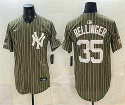 Nike New York Yankees #35 Cody Bellinger Olive 2026 Armed Forces Day Salute To Service Jersey