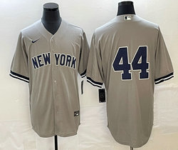 Nike New York Yankees #44 Grey Authentic Stitched MLB Jersey
