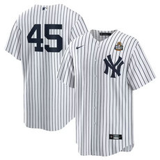 Nike New York Yankees #45 Gerrit Cole White no name 2024 World Series Baseball Jersey