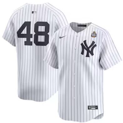 Nike New York Yankees #48 Anthony Rizzo White 2024 World Series Baseball Jersey